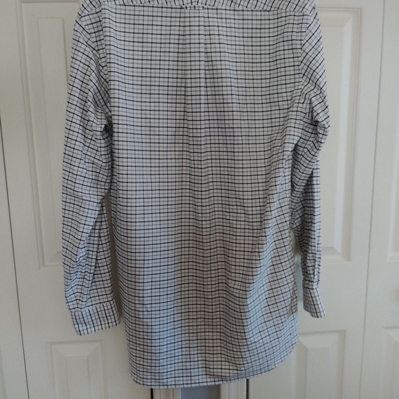 Land's End Plaid Supima Classic Shirt 16-36T - Picture 4 of 13